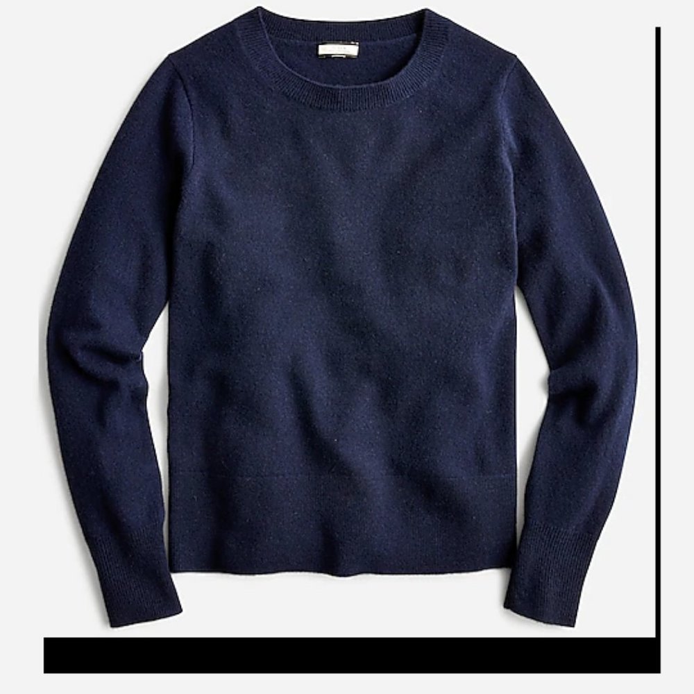 J. Crew 100% Cashmere Women's Sweater Size M in Navy